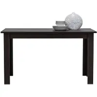 Masseno Esstisch CALVESSA 138 cm x 80 cm Rechteckig Tisch für Wohnzimmer, Küche, Braun