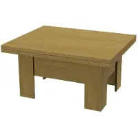 Masseno Ausziehbar Esstisch ROKAR 100 cm - 200 cm x 80 cm Rechteckig Tisch für Wohnzimmer, Küche, Eichefarben