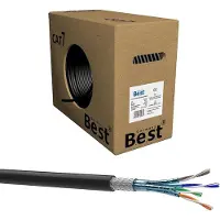 B.e.s.t Germany B.E.S.T. CAT 7 Netzwerkkabel 50 m Simplex S/FTP 10 Gbit/s 1000 MHz Kupfer LSZH Orange