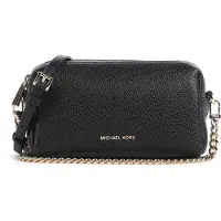 Michael Kors für Damen. 32F6GYTC5L Kleine Umhängetasche Bryant aus genarbtem Leder in Schwarz (OSFA), Lässig