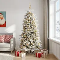 Syfax Künstlicher Weihnachtsbaum mit Weihnachtskugel 180 cm 300 LEDs