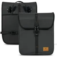 Merkloos Fahrradtasche Gepäckträgertasche Radtasche - 19 bis 24 l - Wasserdicht - Faltbar - 2er Set