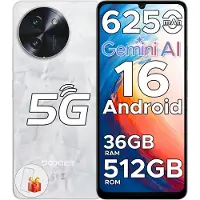Doogee Note59 Pro+ Smartphone Handy, 5G, Android 16, 6,75" 120Hz, 6250mAh, 36+512GB, 50MP, 18W, Octa-Core, NFC, Fingerabdruck, Dual-SIM, ohne Vertrag