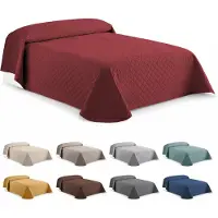 Merkloos Inovra - Bettwäsche, 250x260 cm - Rautenmuster - Weich und atmungsaktiv - Vielseitiges Bettwäsche-Set -  - Elegante Grautöne