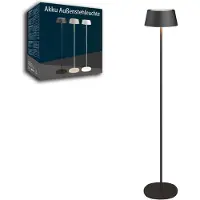 OEM LED-Stehleuchte, dimmbar, kabellos, höhenverstellbar, 120 cm, schwarz