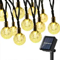 Coolmango Solar LED Lichterkette, 600 cm, wetterfeste Gartenleuchte, Solar Lampe