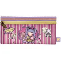 OEM Federmäppchen mit Reißverschluss, 22 x 11 x 1,5 cm, Polyester, rosa