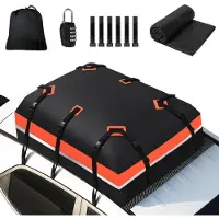 Merkloos Dachbox Dachtasche Dachgepäckbox - 585 Liter - Wasserdicht - Orange