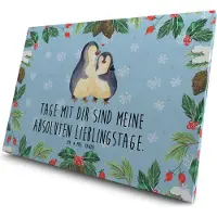 Mr. & Mrs. Panda Adventskalender Pinguin umarmen - Eisblau - Geschenk, mit Tee, Advent Kalender, Paar, Liebe, Advents-Teekalender, Tee-Adventskalender, Hochzeitstag