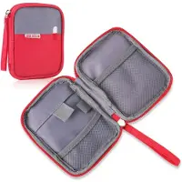 Sonstiges Reiseapotheke Tasche Rot 14x11x3cm Oxford Stoff Doppelschichtig Tragbar