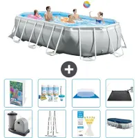 Intex Prism Frame Pool Oval - 503x274x122 cm - 7-teilig S632