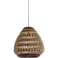 Light & Living - Hängelampe SOLUNA - Braun - 47x47x46 cm