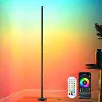 OEM LED-Stehleuchte RGB dimmbar 160 cm mit Fernbedienung & App