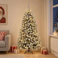 Syfax Künstlicher Weihnachtsbaum mit Kugel 210 cm 300 LEDs