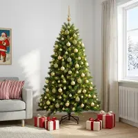 Syfax Künstlicher Weihnachtsbaum mit Kugel 180 cm 300 LEDs