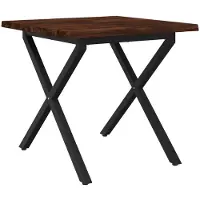Syfax Live Edge Esstisch 90 x 90 x 75 cm Massivholz Akazie