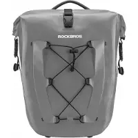 Markenlos Wasserdichte Fahrradtasche Hinterrad 25L - Graue Gepäcktasche