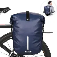 Merkloos Gepäckträgertasche Fahrradtasche - 20 Liter - Laptopfach bis 14 Zoll - Wasserabweisend - Mit Regenhülle