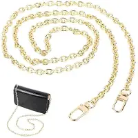OEM Kettenriem für Handtasche, 120 cm, goldfarben, Metall mit Schnalle