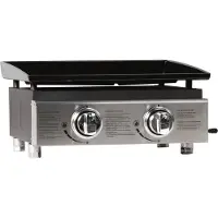 HABITAT ET JARDIN Plancha "Presto 4" - 4 Brenner - 9,7 kW - Grau