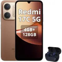 Xiaomi Redmi 17C 5G 4GB + 128GB Smartphone 6,99" 6000mAh Braun (mit Bluetooth-Kopfhörer)