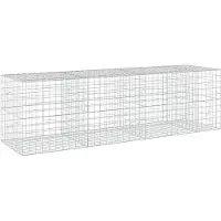 Syfax Gabione mit 3,5 mm Draht und 10x10 cm Maschen 350x100x100 cm