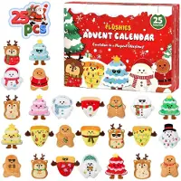 Merkloos Süßer Plüsch-Adventskalender für Kinder