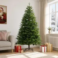 Syfax Künstlicher klappbarer Weihnachtsbaum 240 cm PVC und Metall