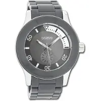 Oozoo Timepieces Damenuhr matt Quarzuhr mit Kunststoffarmband grau D3UOC4257A