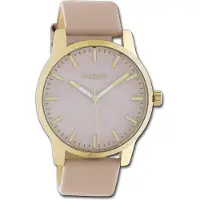 Oozoo Timepieces Damenuhr Quarzuhr Analog mit Lederarmband rosa D3UOC10727