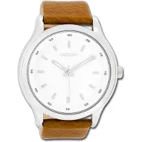 Oozoo Timepieces Herrenuhr Quarzuhr Analog mit Lederarmband braun D3UOC7430A