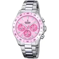 Festina Damenuhr Keramik Armbanduhr Edelstahl silber D3UF20693/2