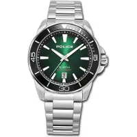 Police Thornton Herrenuhr Analog mit Edelstahlarmband silber D3UPOH0021401