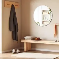 Merkloos Rahmenlose, runde Spiegel, 50 cm Durchmesser, zur Wandmontage