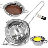 Cadro Wasserbadschüssel Schokolade Wachs schmelzen Edelstahl 250 ml