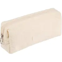 Merkloos Erweiterbarer Stifttasche - Beige, multifunktional, mit Reißverschluss