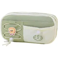 Markenlos Modische Etui für Damen und Kinder - Multifunktionale Federtasche mit Fächern in Grün