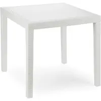 Merkloos Robuste Bistrotisch aus Kunststoff, 79x79 cm, für Innen- und Außenbereich