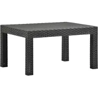 Merkloos Rechteckige Pflanzentafel, 58x58x41 cm, anthrazitfarben