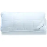 Unyqoos Kopfkissen 40 x 80 cm – Nackenkissen, 650 g gesiliconisierte Hohlfaser-Füllung, klimaregulierend, Reißverschluss, Mikrofaserbezug, Std.100