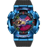 SANDA HB-41914 Herrenuhr mit analoger und digitaler Anzeige, Schwarz-Blau KP41914