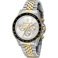 Maserati Herrenuhr Traguardo Chrono Edelstahl schwarz UMAR8873612050 D3UMAR8873640024