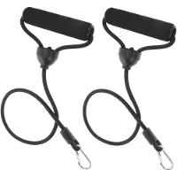 Merkloos Widerstandsbänder Set Fitnessbänder Trainingsbänder - 2 Stück - Verstellbar - Nylon und ABS - Für Fitnessgeräte wie Stepper und Heimtrainer