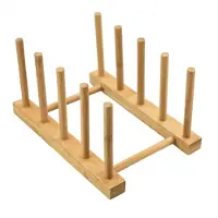 LTPRTZ Bambus-Ablageplatte – Küchenorganizer – Aufbewahrungslösung für die Küche – Hohlraumdesign – 12 x 22 x 10,5 cm