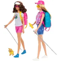 Barbie Puppen und Zubehör, 2 Puppen mit Zelt, 2 Schlafsäcken, Kajaks und Camping-Zubehörteilen, Modepuppe, Weiblich, 3 Jahr(e), Junge/Mädchen, 330 mm, 130 g