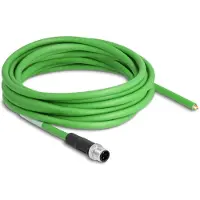 DeLOCK Netzwerkkabel M12 4 Pin D-kodiert zu offenen Kabelenden TPU 5 m