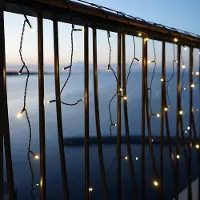 Sirius Easy-Line Connect LED-Lichtervorhang Erweiterung – 200 LEDs Farbwechsel, 5x0,75m, Außen, Grün