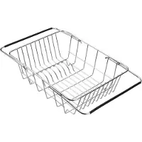 LTPRTZ Abtropfgestell für Schneidebretter – Ausziehbare Körbe – Küchenorganisation – Edelstahl – 33 bis 42 cm – Boognet