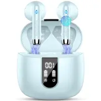 LTPRTZ Kabellose Ohrhörer – In-Ear-Kopfhörer – Für Musikwiedergabe – 4 Mikrofone mit ENC-Technologie – 56 Stunden Wiedergabezeit – Schwarz