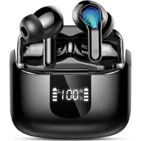 LTPRTZ Kabellose Ohrhörer – In-Ear-Kopfhörer – Für Musikwiedergabe – Bluetooth 5.4 – 50 Stunden Wiedergabezeit – Schwarz